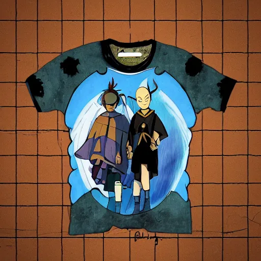 Image similar to avatar the last airbender cool t - shirt design