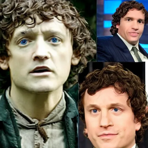 Prompt: Tucker Carlson as Frodo