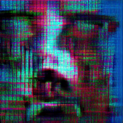 Image similar to hyperrealistic photograph of a contrite man trying to escape a monitor, digital art, glitch art