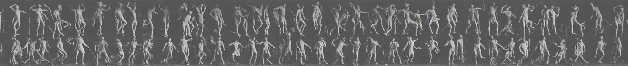 Prompt: Eadweard Muybridge photographs of monsters