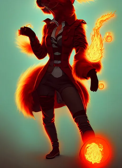 Image similar to style artgerm, joshua middleton, illustration, anthropomorphic hamster steampunk half - cyborg, red fur, swirling fire flames cosmos, fantasy, dnd, cinematic lighting