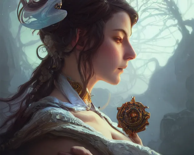 Image similar to photography of alfred heber hutty, deep focus, d & d, fantasy, intricate, elegant, highly detailed, digital painting, artstation, concept art, matte, sharp focus, illustration, hearthstone, art by artgerm and greg rutkowski and alphonse mucha