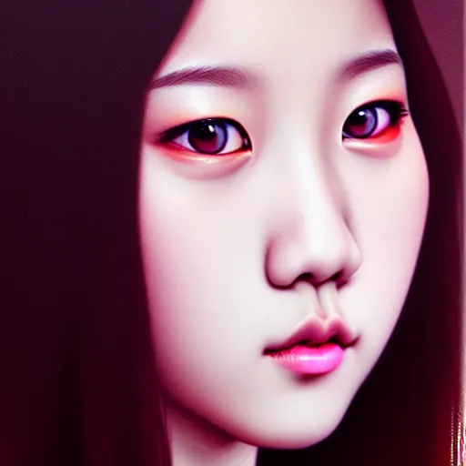 Image similar to jisoo of blackpink, hyperrealistic portrait, fantasy art, photo realistic, dynamic lighting, artstation, poster, volumetric lighting, very detailed face, intricate complexity, rule of thirds, 8 k, award winning, trending