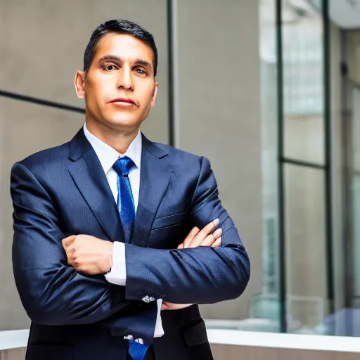 Image similar to Peruvian man, corporate portait, headshot, profile