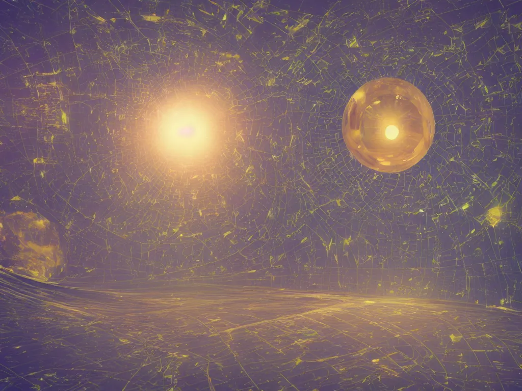 Prompt: 3 d render, sunlight study, the universe is a spheroid region 7 0 5 meters in diameter, art nouveau, by jan van os and ( ( ( ( ( lisa frank ) ) ) ) ), 8 k, sharp focus, octane render