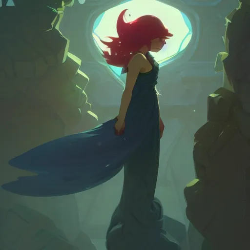 Image similar to madeline from celeste, highly detailed, digital painting, artstation, concept art, sharp focus, illustration, art by greg rutkowski and alphonse mucha