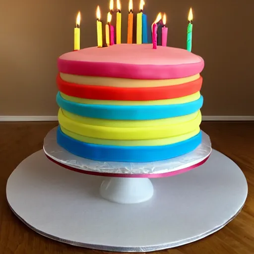 Image similar to photo of a birthday cake the size of a house