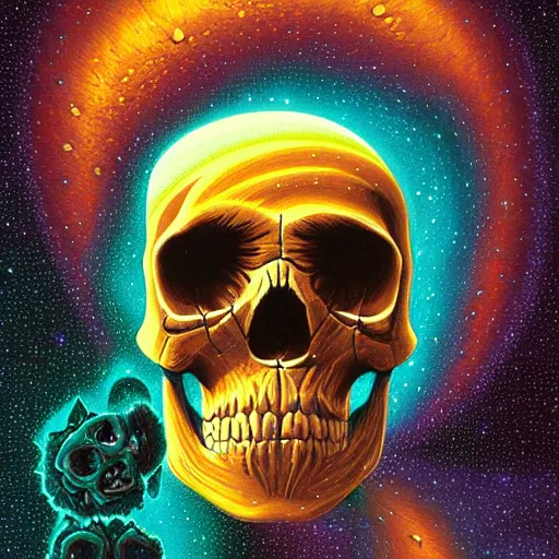 Image similar to ngc 3132 melting mysterious skull landscape by Casey Weldon, dan mumford 8k ultra high definition, upscaled, edge of the world, image credit nasa nat geo