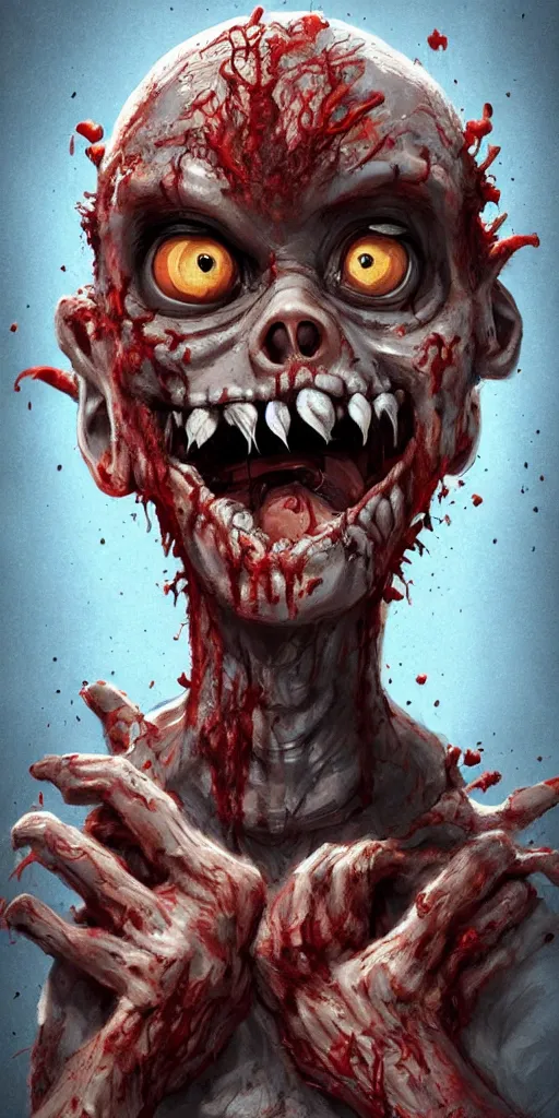 Image similar to cute zombie character designed by disney and pixar , movie poster, highly detailed, digital painting, artstation, concept art, cinematic, sharp focus, illustration