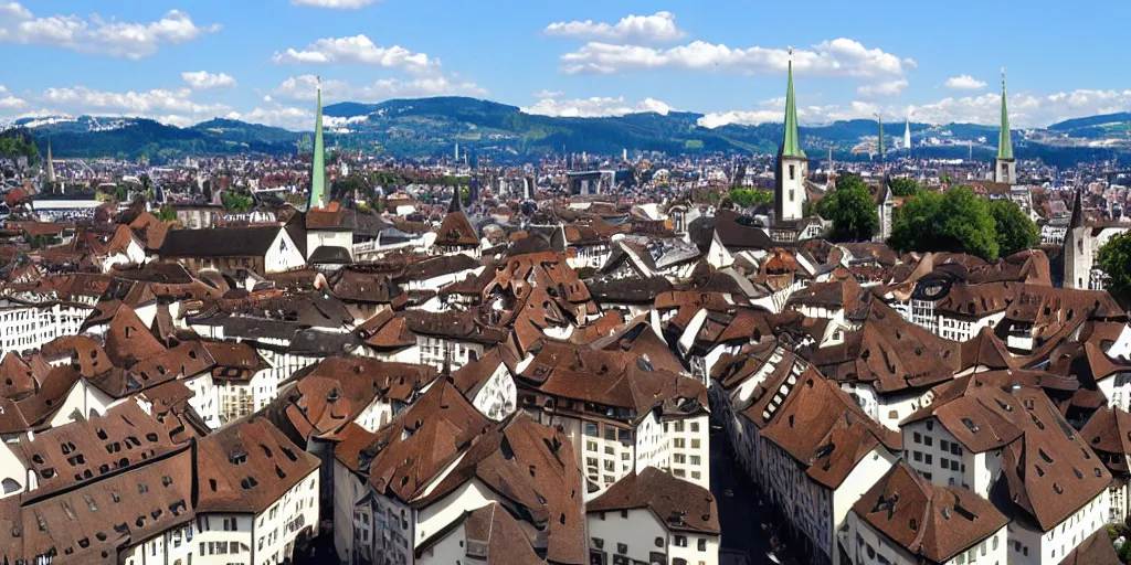 Prompt: Zürich, photo, year 1300