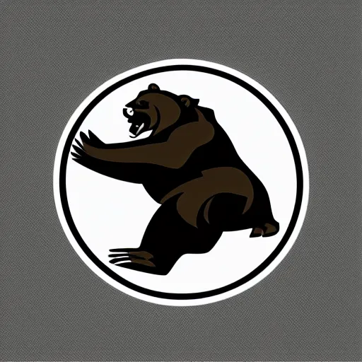 Image similar to concept logo design for a grizzley bears football team