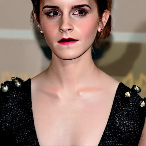 Image similar to reptilian emma watson