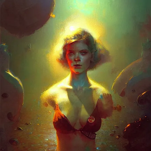 Image similar to a radioactive sheatfish. highly detailed painting by craig mullins, tom bagshaw,