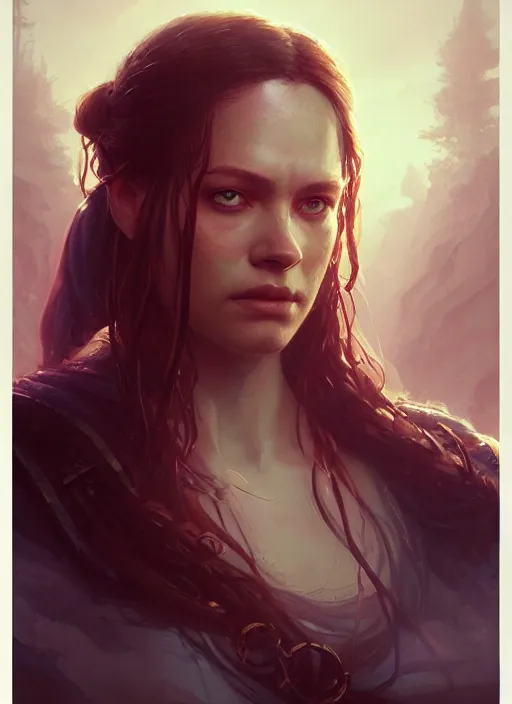 Image similar to highly detailed portrait of protagonist from elden ring, latina, adventure game, d & d, fantasy art by greg rutkowski, stanley artgerm, loish, rhads, tom bagshaw, global illumination, radiant light, detailed and intricate environment