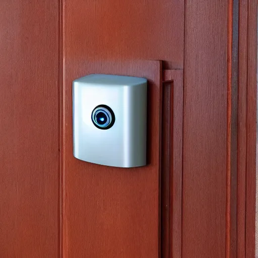 Prompt: a futuristic doorbell