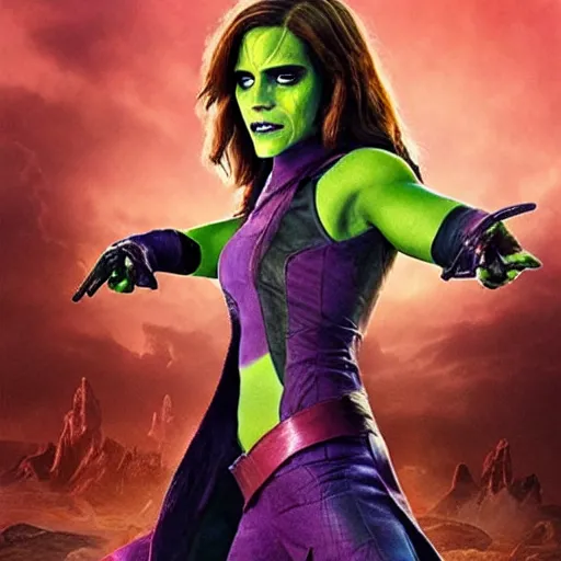 Image similar to emma watson as gamora