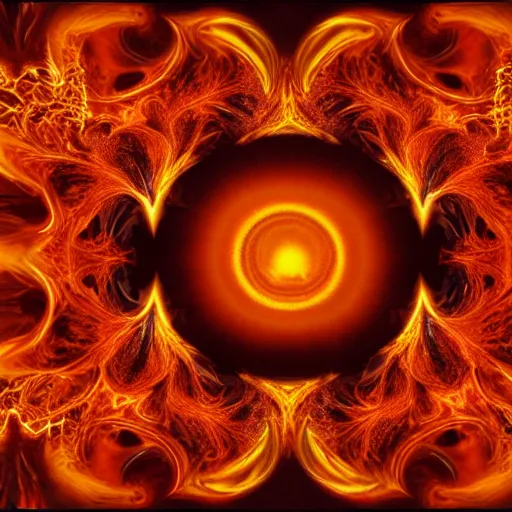 Image similar to flame fractals everywhere!