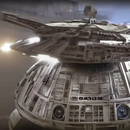 Image similar to millennium falcon car commercial