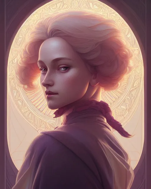 Prompt: symmetry portrait of sophie from how's moving castle, forest, intricate, elegant, highly detailed, digital painting, artstation, concept art, smooth, sharp focus, illustration, art by artgerm and greg rutkowski and fra angelico and alphons mucha