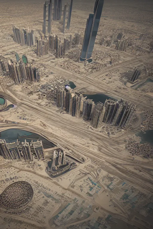 Prompt: dubai uae, rtx realistic, concept art, intricate details, highly detailed, photorealistic, octane render, 8 k