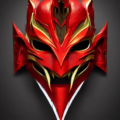 Image similar to demon Mask in the art style of a yugioh card , dynamic, particulate, intricate, elegant, highly detailed, centered, artstation, smooth, sharp focus, octane render