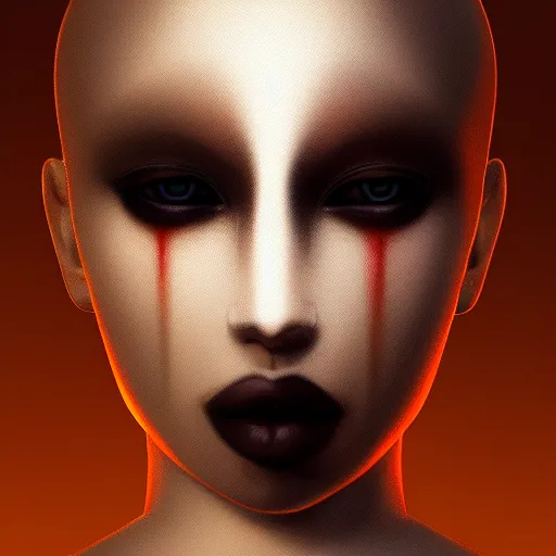 Image similar to the most original and beautiful profile picture on discord, symetrical, 4 k, beautiful gorgeous digital art, trending on artstation, dark tones