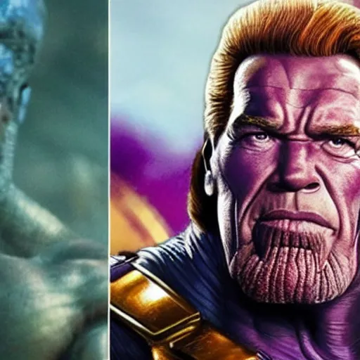 Prompt: arnold schwarzenegger as thanos