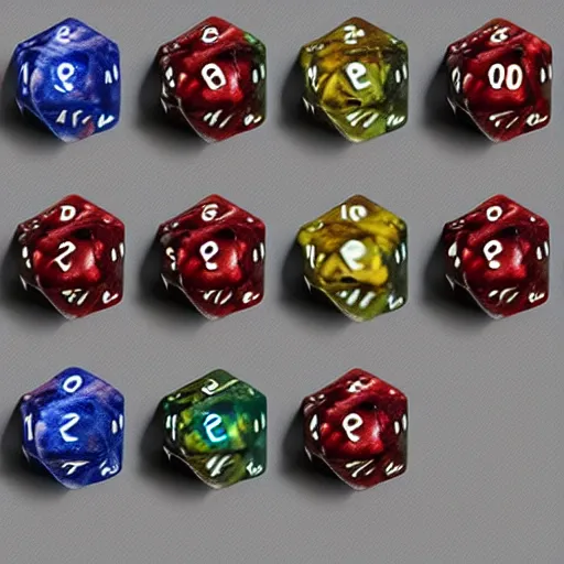 Prompt: d 2 0 fuzzy dice, realistic photography, high detailed