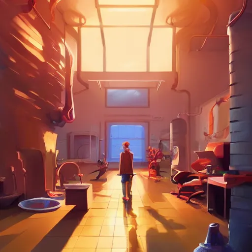 Image similar to hero world dexter's laboratory, behance hd by jesper ejsing, by rhads, makoto shinkai and lois van baarle, ilya kuvshinov, rossdraws global illumination