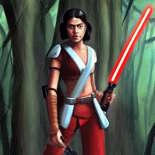 Image similar to Ashoka Tano, Star Wars character, togruta female ::