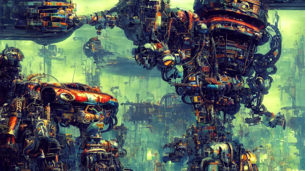 Prompt: a machine conjuring!!! an image!!! from of noise!!!, by chris foss, john berkey, and diego gisbert llorens, cinematic closeup!!, accurate facial details, colorful, intricate, chaotic, fantasy realism, hopeful, 8 k render, volumetric lighting