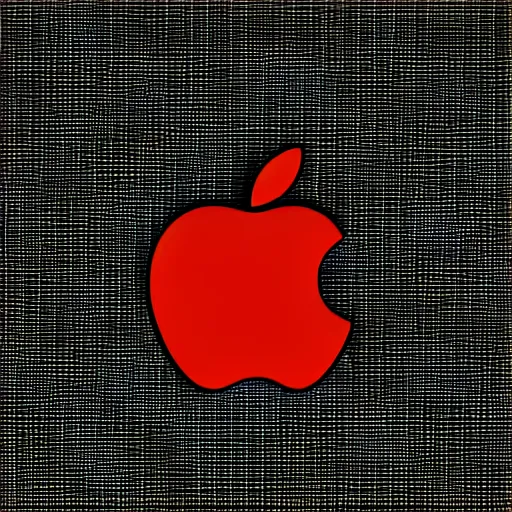 Prompt: apple with glitch and chroma effect, black background
