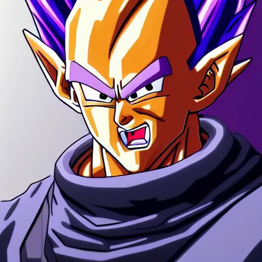 Prompt: portrait of dragonball character, trending on artstation