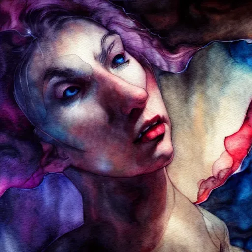 Image similar to the energy of dreams, 8 k resolution, beautiful, dark ambient, neoplasticism art, marvel comics dslr hdr, art by artemisia gentileschi, water color, artstation, concept art, smooth, sharp focus, illustration