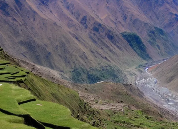 Image similar to beautiful Peruvian Andean landscape