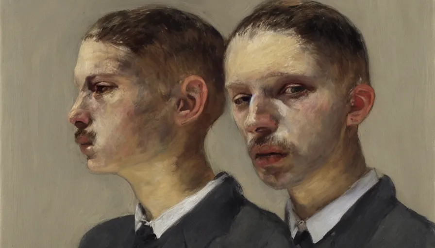 Prompt: painting by borremans, self - portrait, detailed, stunning