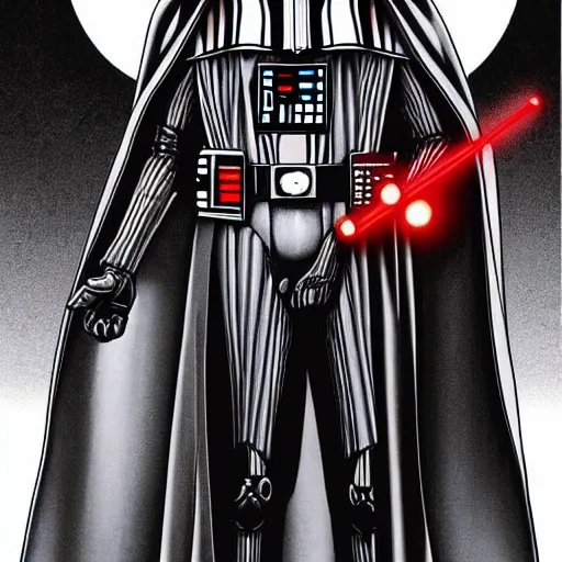 Prompt: Darth Vader in the style of Junji Ito. Manga. Extremely detailed. Beautiful. 4K. Award winning.