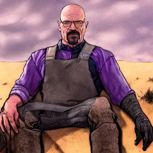 Prompt: Walter White as Thanos