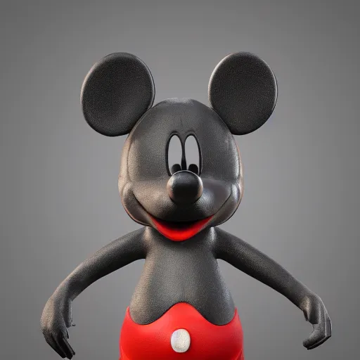 Prompt: 9 0 year old micky mouse, realistic, unreal engine, trending on art station,