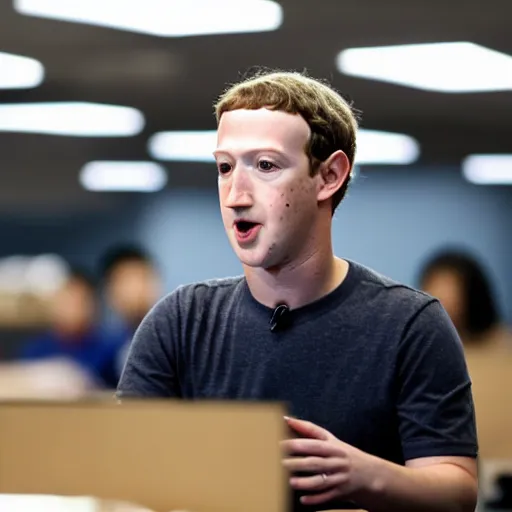 Image similar to mark zuckerberg working in sweatshop