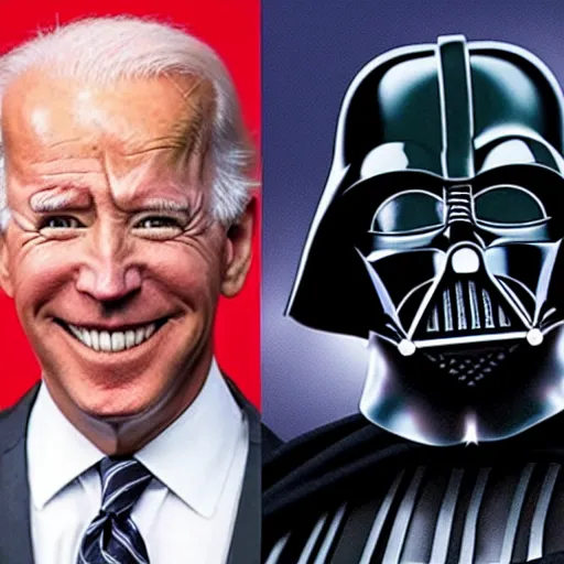 Image similar to darth vader and joe biden