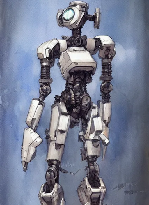 Prompt: concept art s a mech robot, pinterest, artstation trending, behance, watercolor, by coby whitmore *, silver, ignition motor *,