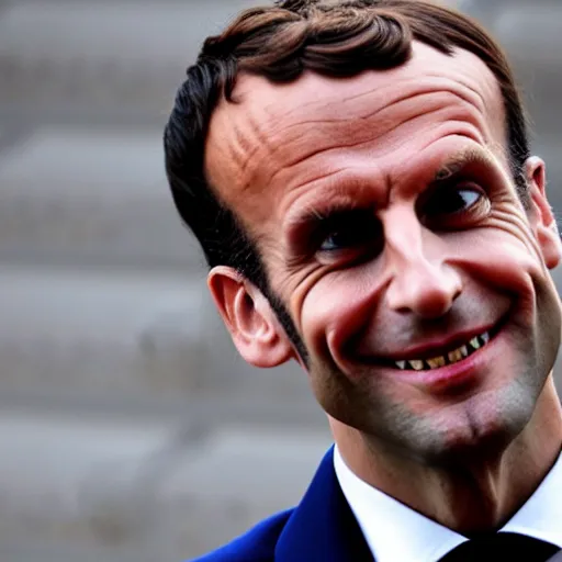 Image similar to Emmanuel Macron as The Joker