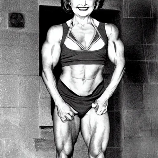 buff betty white with huge muscles