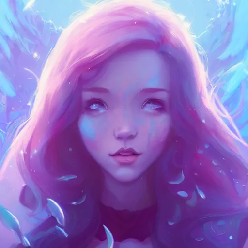 Image similar to a portrait of ariel, art by lois van baarle and loish and ross tran and rossdraws and sam yang and samdoesarts and artgerm and saruei and disney and wlop, digital art, highly detailed, intricate, sharp focus, trending on artstation hq, deviantart, unreal engine 5, 4 k uhd image