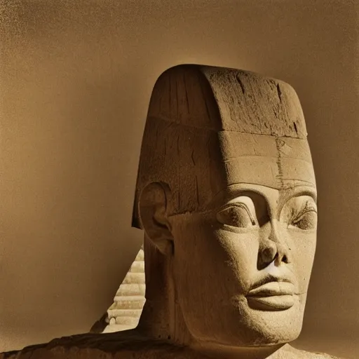 Image similar to indoor studio portrait of the sphinx of ninevah