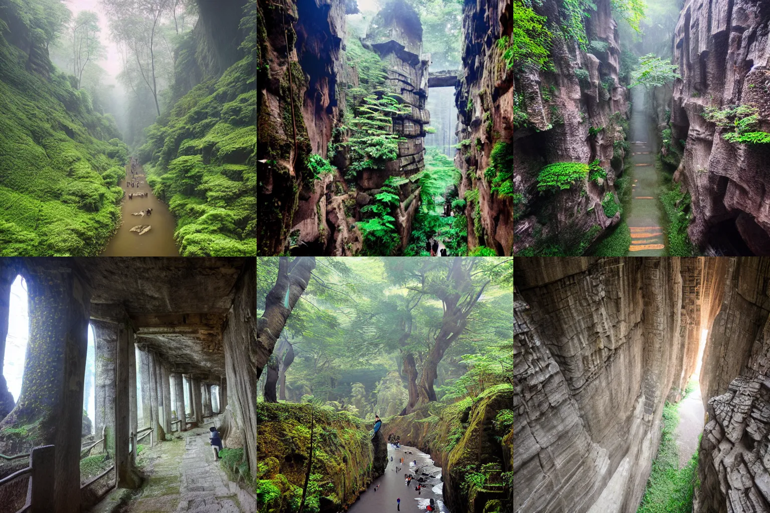 Prompt: inside han son doong