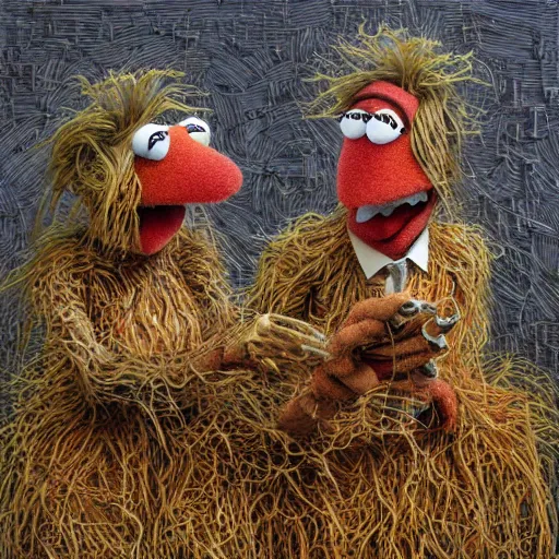 Prompt: muppets designed by peter gric