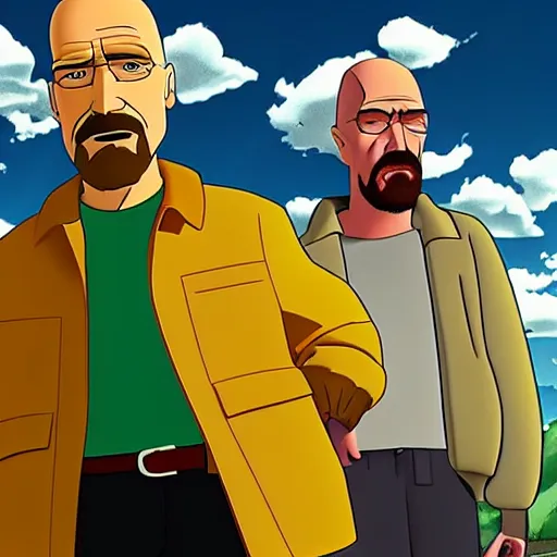 Image similar to breaking bad as a disney animation 4 k quality super realistic