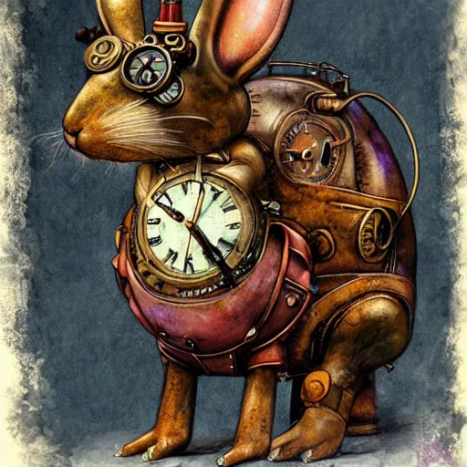 Image similar to steampunk rabbit by esao andrews